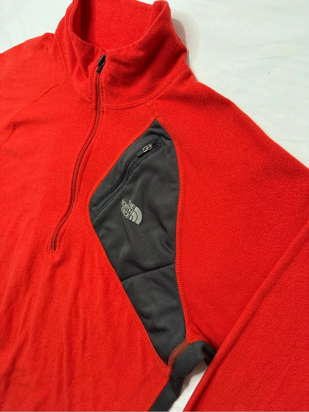 The North Face - Red Half-Zip Performance Fleece Flight Series Hoodless Sweater